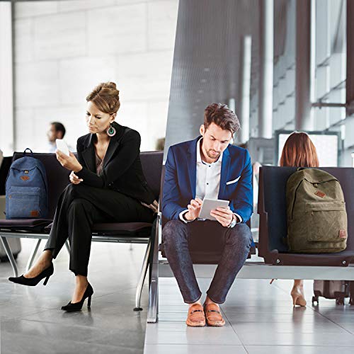 Durable Canvas College Rucksack Laptop Excursion Backpack Travel Notebook School Backpack Bookbag For Men Women Military Green Factory Directly - color: Millitary Green