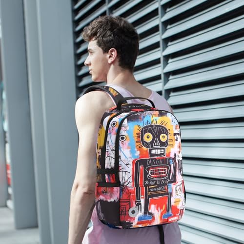 Travel Laptop Backpack,Graffiti Backpack for Work,Designer Laptop Backpack for 15.6 Inch,Water Resistant Backpack Computer Bag,Scientist - color: Scientist