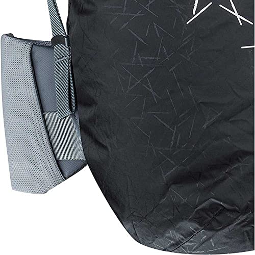 EVOC RAINCOVER Sleeve Rucksack Regenschutz für Outdoorabenteuer, wasserdichte Rucksack Schutzhülle (Flexible Größenanpassung durch Kordelzug, reflektierender Druck, Größe: M, L) - color: black