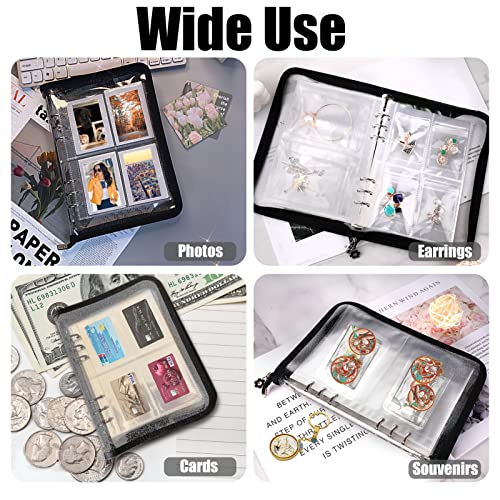 Clear Double-Sided Inner Pages for Jewelry Storage Book 6 Ring Binder 24 Sheets 96 Pockets Photocard Protector - color: Clear - Inner Pages (2 Slots + 24 Sheets)