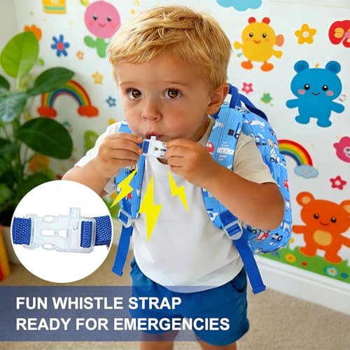 Bluboon Toddler Backpack for Girls Boys 2-4 Cute 12" Preschool Kindergarten Backpacks Kids Daycare Bags School Travel (Engineering vehicle - sky blue, Age 2-4 (12" H not Fit A4 Folder)) - color: Engineering Vehicle - Sky Blue, size: Age 2-4 (12" H not Fit
