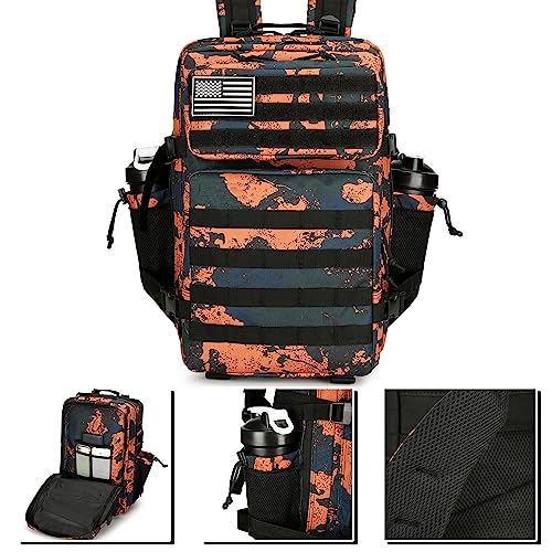 Lovelinks21 45L Tactical Assault Backpack 3 day assault pack with Molle Waterproof backpack Rucksack for Tactical Backpacks (Mars Camo) - color: Mars Camo
