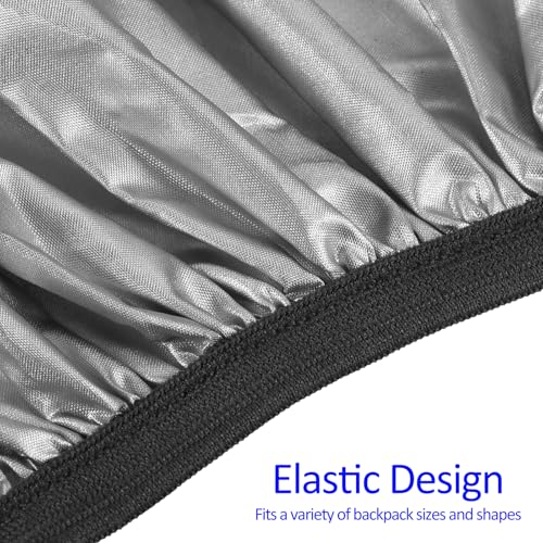 M METERXITY Backpack Rain Cover - Waterproof Lightweight Cover with Vertical Reflective Strap, Apply to Cycling/Hiking/Mountain Climbing (30-40L, S, Purple)