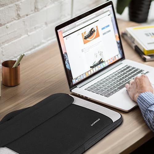 DOMISO 15.6-16 Inch Laptop Sleeve Case,Water-resistant Laptop Protective Case for MacBook Pro16,Dell XPS 16,Lenovo,HP, ASUS, Acer,Black - color: Black, size: 15.6-16 Inch