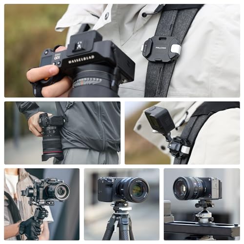 ULANZI F38 Camera Backpack Strap Clip Quick Release Kit for Backpack Straps V2, QR Plate Camera Tripod Mount - size: Backpack Straps V2 Kit