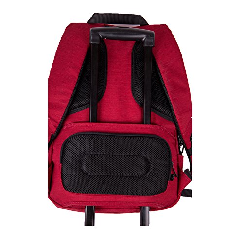 Rocktraveler RTL17RD Leisure Anti-theft Backpack Lap Top Bag, Red