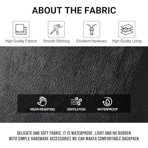 WYFJNX PU Leather Womens Backpack Purse Ladies Backpack Handbag Fashion Shoulder Bag Small Travel Bag Black - color: Dark Black