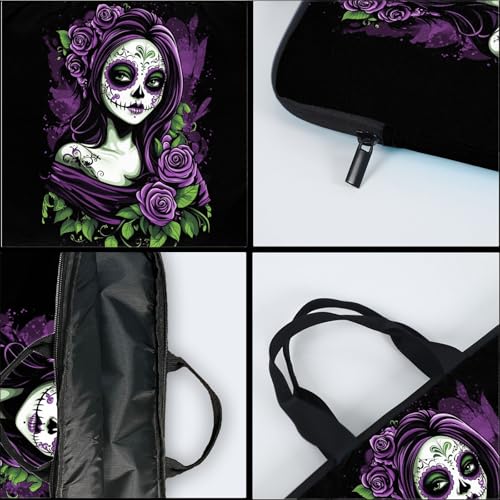 15-Inch Laptop Sleeve – Stylish, Lightweight, Shockproof, Water-Resistant Case for Lenovo, HP, Dell, Asus Notebooks - Day of The Dead Sugar Skull Women - color: Day of the Dead Sugar Skull Women