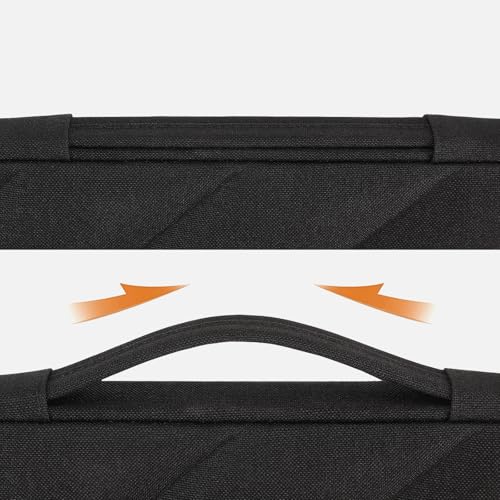 DOMISO 17 inch Laptop Sleeve Protective Case Cover Compatible with 17-17.3 inch HP Dell ASUS Lenovo Chromebook,Waterproof Computer Cases Bag with Handle,Black - color: Black, size: 17 inch