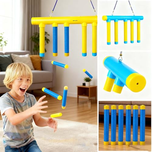 Reflex Game Falling Sticks,Reflex Stick Game,Reflex Challenge Game, Catching Sticks Game, Drop Stick Game,Speed Stick Game, Reaction Time Training, Hand Eye Coordination Training - color: Blue
