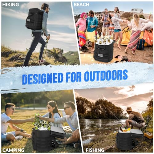 WOTOW Backpack Cooler 45 Cans - Tactical Insulated Soft Cooler Bag - Large Capacity Leakproof Back Pack, for Women Men, Cooler Backpack Camping Hiking Picnics Beac