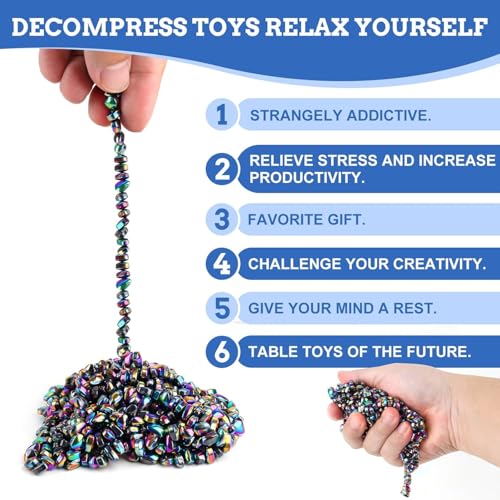 550pcs Putty, Fidget Toys, Fidget Toys Adults ,Sensory Toys,Adults Gifts,Desk Fidgets Toys for Office Stress/Anxiety Relief (550 PCS(Colour)) - size: 550 PCS (Colour)
