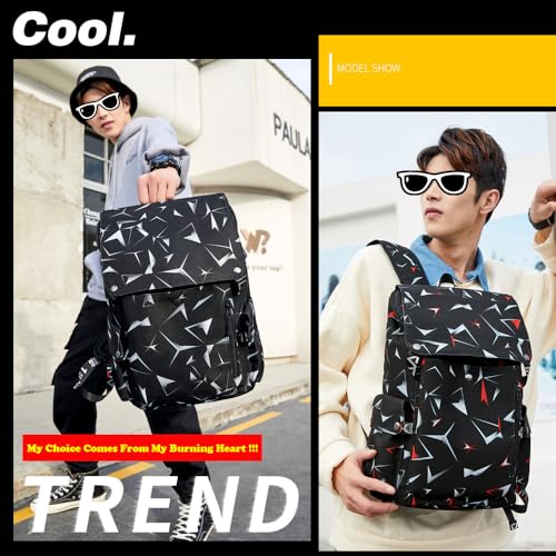 Basketball 23 Student College Multifunction Football Travel Backpack Laptop Daypack Canvas Bag for Men Women (Red - 1) - color: Red - 1
