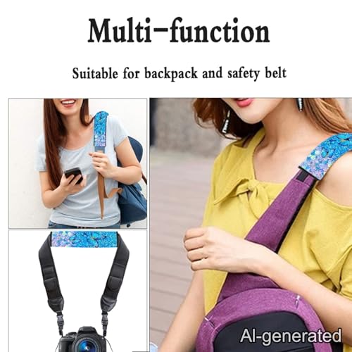 Dreaweet Blue Butterfly Seatbelt Covers for Women Seat Belt Cover Pad 2 Pack Seatbelt Cushion Shoulder Strap Pad for Bag Backpack - color: Blue Butterfly