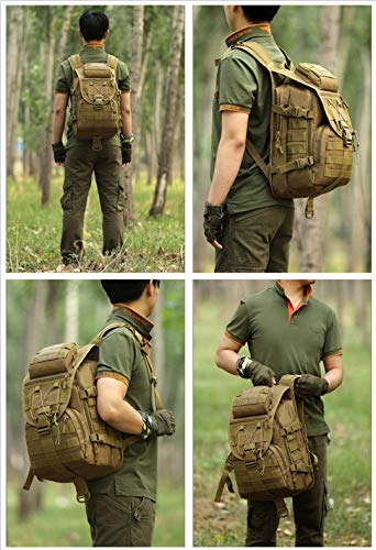 40L Tactical Military Molle Backpack Water&Abrasion Resistant Trekking Bag for Outdoor Traveling Mountaineering Hunting (Jungle Digtial) - color: Jungle Digtial