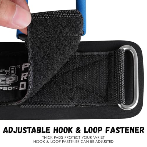 Weight Lifting Rod Hooks Heavy Duty Wrist Wraps Power Weight Lifting Training Gym Grips Straps Set of 2 - color: BLUE, size: WOMEN-Wrist Size Small/Medium