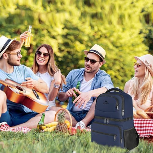MATEIN Cooler Backpack, 26/40 Cans Insulated Lunch Backpack for Men Women - color: Blue, size: 40 Cans