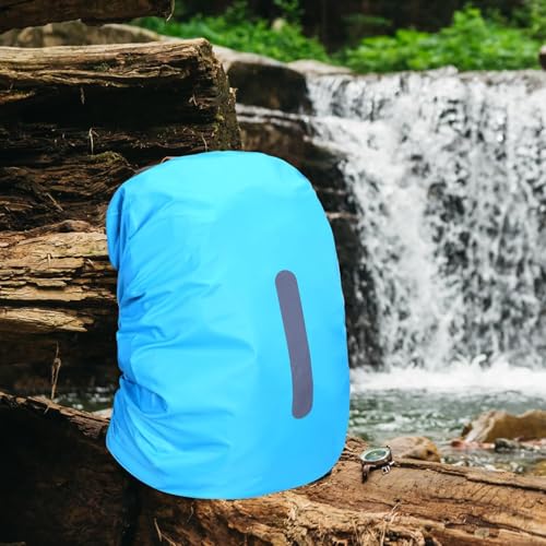 Backpack Rain Cover Waterproof Backpack Cover Rain Cover for Backpack with Reflective Strip Outdoor Back Pack Bag Covers Raincover Protector for Hiking Camping Hunting Biking Traveling 30L-40L