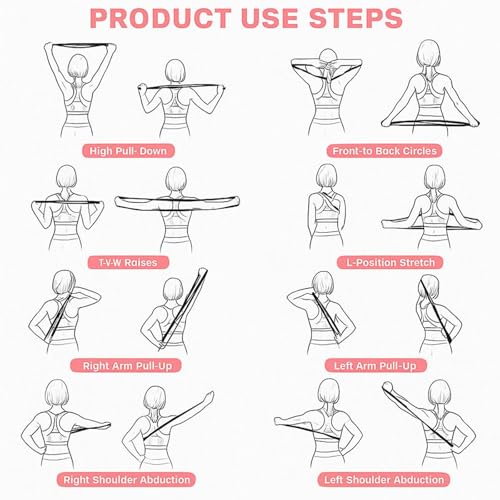 Resistance Bands with Handles,Figure 8 Resistance Band Elastic Fitness Bands Exercise Band for Home Yoga Gym Workout - color: Purple-15LB+Pink-25LB
