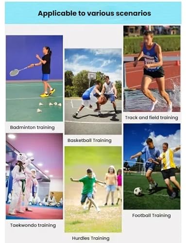 Portable Adjustable Football Hurdles,Agility Training Hurdles Set of 5, Detachable Practice Hurdles for Track and Field(Yellow) - color: Yellow