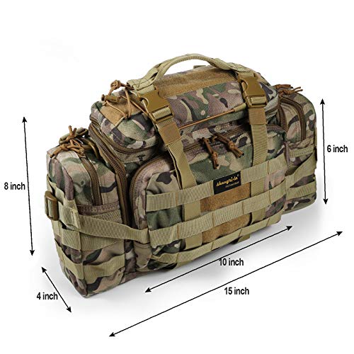 SHANGRI-LA Tactical Range Bag Outdoor Sling Backpack Hiking Fanny Waist Pack - color: Mc