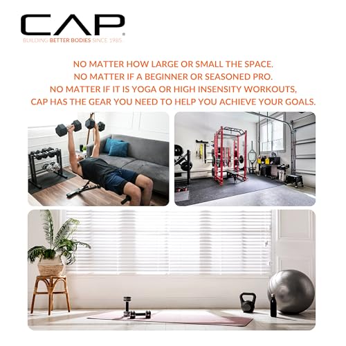 CAP ADJUSTABELL Adjustable Dumbbell Weights - Singles & Pairs | 12.5 lb, 25 lb & 55 lb | Multiple Handle Options - size: 55 lb - Honeycomb Chrome and Black Handle, style: Single