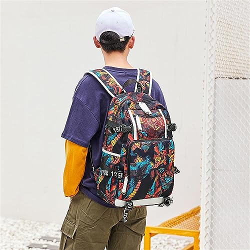 Txiujou Basketball Player 23 Student School Bag, Laptop Backpack, Ultra-Light Travel Bag, For Men And Women (Red2) - color: Red2