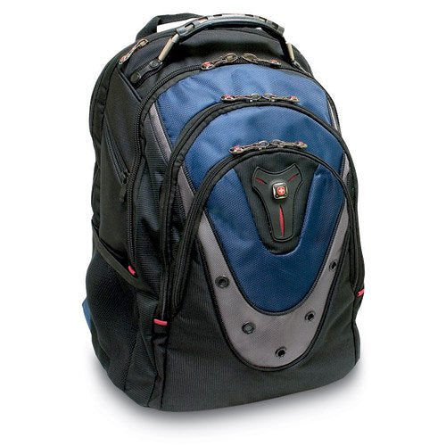 Wenger Ibex 17 inch Laptop Backpack, Men's and Women's Laptop Bag, Black/Gray/Blue - style: Wenger Ibex Laptop Backpack