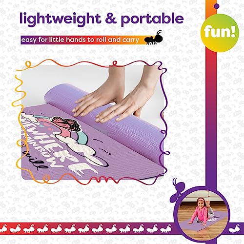 Antsy Pants Yoga Mat for Stretching and Yoga - color: Rainbow