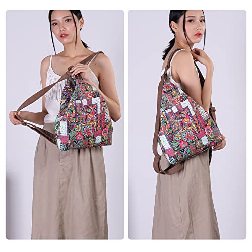 Black Butterfly Premium Backpack for Women, Bohemia Style Fashion Casual Daypack Backpack, Small Backpack Purse (05-brown) - color: 05-brown