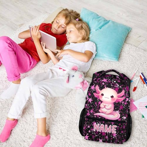 Kids Schoolbag Custom Girls Backpack for Children Teen School Supplies, Casual Animal Bookbag for Preschool Elementary Kindergarten Travel Picnic Camp - color: Pink4