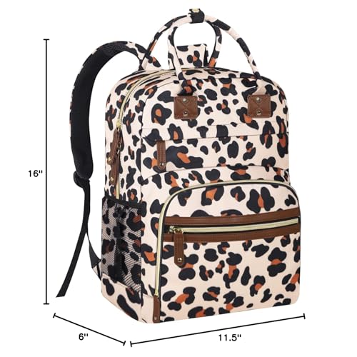 Tenot Diaper Bag Backpack for Women with Insulated Pockets Leopard - color: Leopard Print, style: Standard
