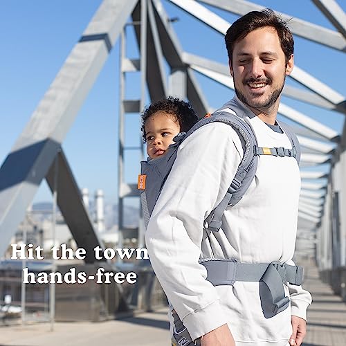 Beco Toddler Carrier with Breathable 3D Mesh & Extra Wide Seat - Front-Carry & Backpack Style - Lightweight Sling Carrier for Children (24-48 Months) - Cool Dark Grey - color: Cool Dark Grey