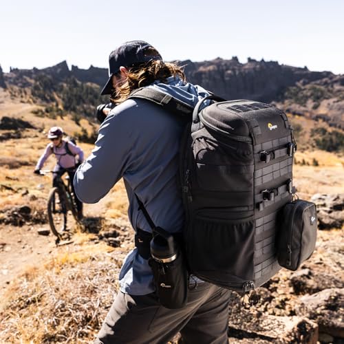Lowepro ProTactic BP 450 AW III Camera Backpack, 4-point Access, Professional Camera Bag, DSLR/Drones/Mirrorless, Up to 16" Laptop, Rain Cover, for Photographer,Videographer, Volume 28L - style: Bp 450 Aw III - New