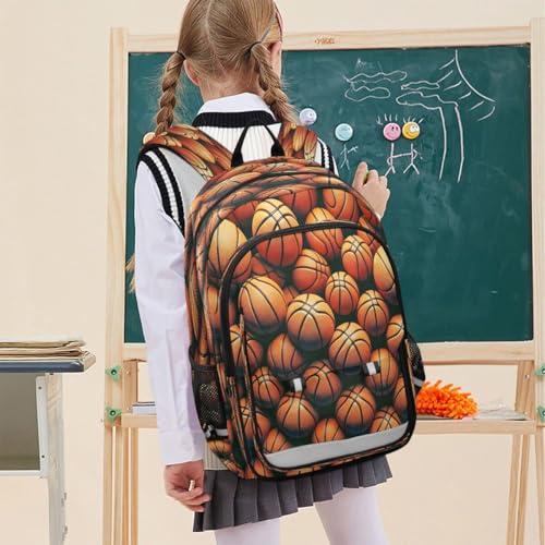 ALAZA Lovely Basketball Ball Backpack College Middle High School Bag Laptop Bag Casual Dayback Travel Business 17 inch