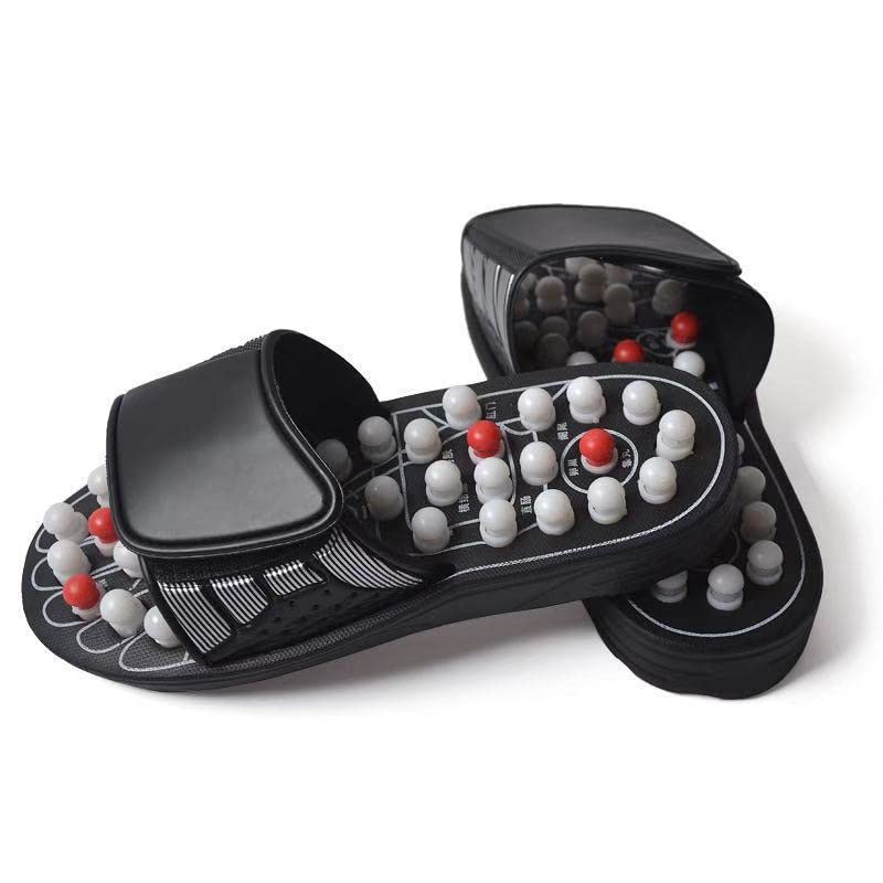 Toomett Lower Back Pain Relief Massager Device Product, Spiky Ball Roller Foot Massage Slippers Sandals Shoes, Healthcare Relaxation Gift for mom dad