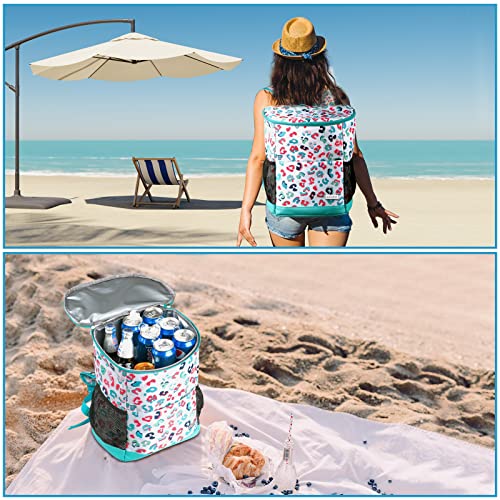 Wolka Cooler Backpack 30 Cans,Portable Backpack Coolers Insulated Leak Proof,Waterproof Soft Sided Cooler Bag for Travel,Beach,Camping,Picnic,Lunch Backpack for Women (Water Elf) - color: Water Elf