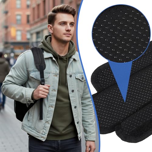 Strap Cushion for Bag Universal Shoulder Strap Pad for Bags Black Large Breathable Shock Absorption for Bag, Messenger Bags, Backpacks and Purse Non-Slip Thick Cushion with Foam