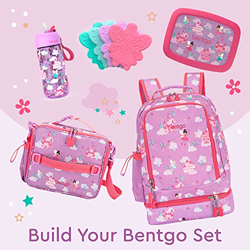Bentgo Kids 2-in-1 Backpack & Insulated Lunch Bag - Durable 16” Backpack & Lunch Container in Unique Prints for School & Travel - Water Resistant, Padded & Large Compartments (Fairies) - color: Fairies