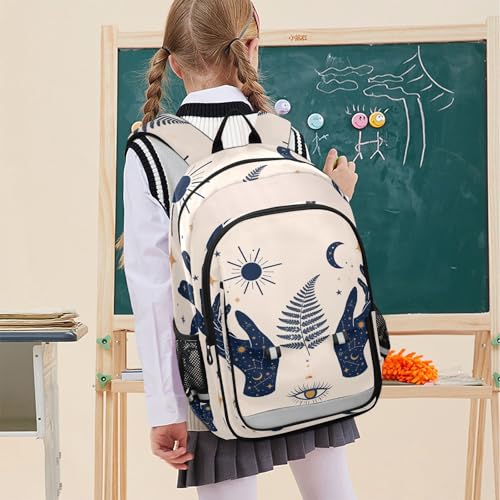 ALAZA Moon Sun Stars Witchy Laptop Backpack Purse for Women Men Travel Bag Casual Daypack with Compartment & Multiple Pockets - color: Witchy