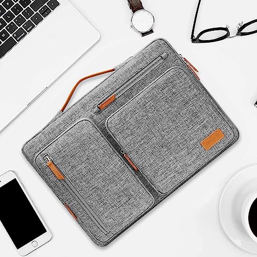 MOSISO 360 Protective Laptop Case 13 inch, 13 inch Laptop Sleeve Compatible with MacBook Air M5 M4 M3 M2 M1 2026-2018/Neo/Pro M2 M1, Side Open Carrying Case with 4 Zipper Pockets&Handle, Gray - color: Gray, size: 13 inch