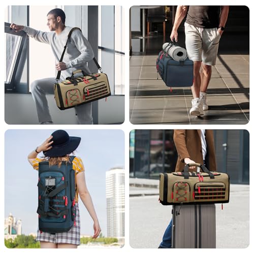 BOSSTIN Gym Bag for Men & Women, 45L-50L Expandable Sports Duffle Bag - color: Blue