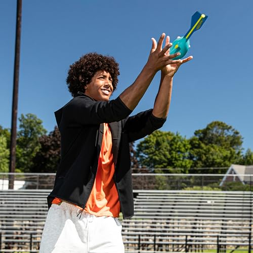 Nerf Vortex Aero Howler Neon Foam Ball, Classic Long-Distance Football, Flight-Optimizing Tail, Whistling Sound, Indoor & Outdoor Fun (Amazon Exclusive) - color: Light Blue