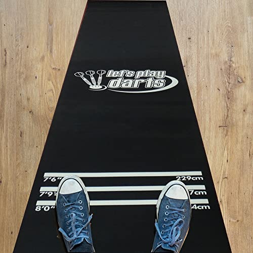 Dart World Let's Play Dart Mat 47635 - Rubber Dart Mat Protect Your Floors and Improve Your Aim