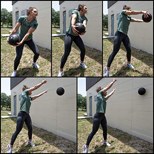 Valor Fitness Slam Ball - Durable Weighted Ball for Crossfit, Strength Training, HIIT, and Cardio Workouts, Non-Bounce Design, Multiple Weights Available - style: 20 lb