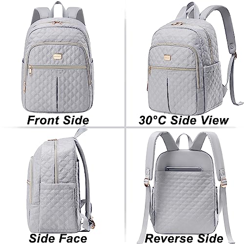 Weitars Lunch Backpack For Women Men,20L Cooler Backpack Insulated Lunch Bag For Women With Side Pockets Waterproof,Meal Prep Backpack,Adult Backpack Cooler For Lunch Picnic Hiking Camping Beach - color: Gray