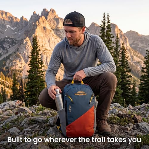 Timpanogos Elevation 22L Hiking Backpack, Lightweight Daypack for Men & Women made with Water-Resistant Ripstop Nylon, Hydration Compatible comes with Ergonomic Straps for Camping and Travel (Alta) - color: Alta