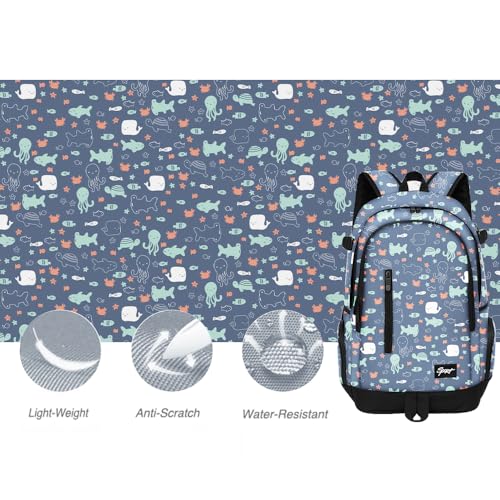 rickyh style School Backpack Travel Bag for Men & Women Lightweight College Back Pack with Laptop Compartmen - color: 01hdsj