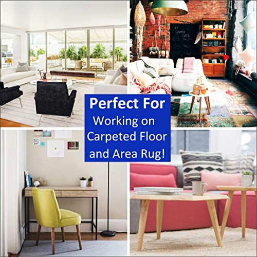 40 Pack Combo Self Stick Furniture Glider for Carpet Furniture Moving Slider Carpet Slider,Self-Adhesive Furniture Slider,Moving Pads Moving Furniture Sliders,Self Adhesive Sliders Furniture Glides