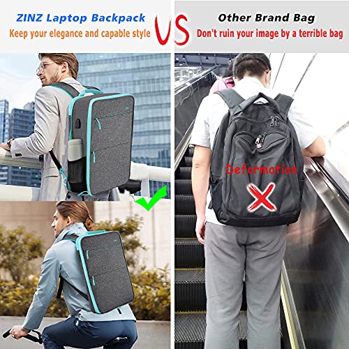 ZINZ Slim & Expandable Laptop Backpack 15 15.6 16 Inch Case, Water Resistant Travel Backpack Compatible with MacBook Pro/Neo 16" 15", Dell XPS 15 16 and Most 15" 15.6" 16" Notebooks,LG01Y02 - color: Lg01y02, size: 15"-16"